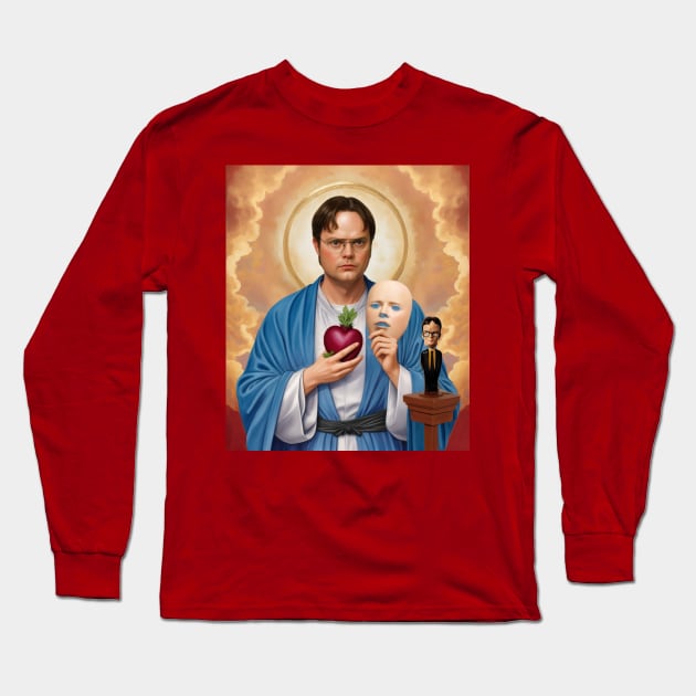 Saint Dwight Schrute Long Sleeve T-Shirt by Gedogfx